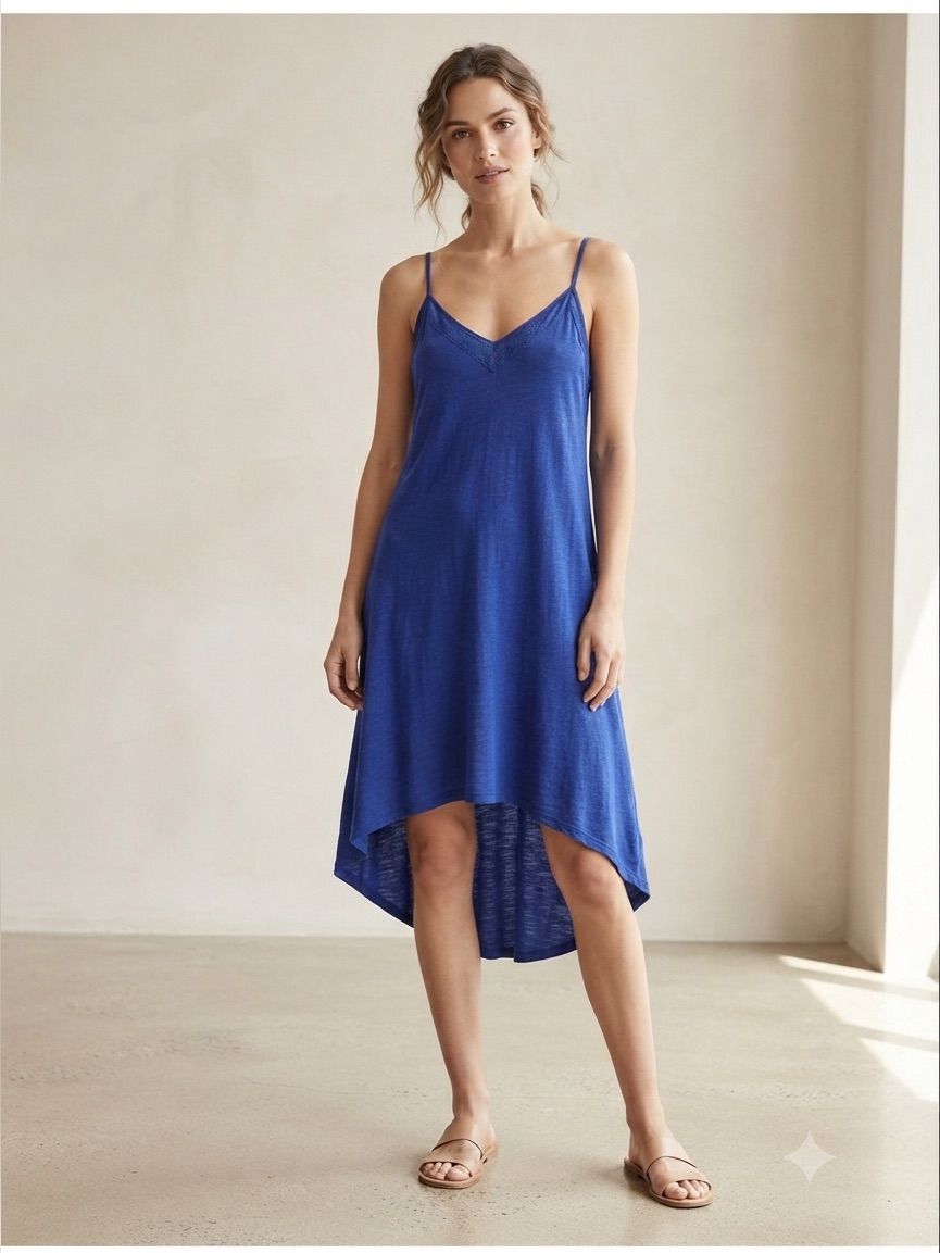 Express Blue Spaghetti Strap Slip Dress Size Medium